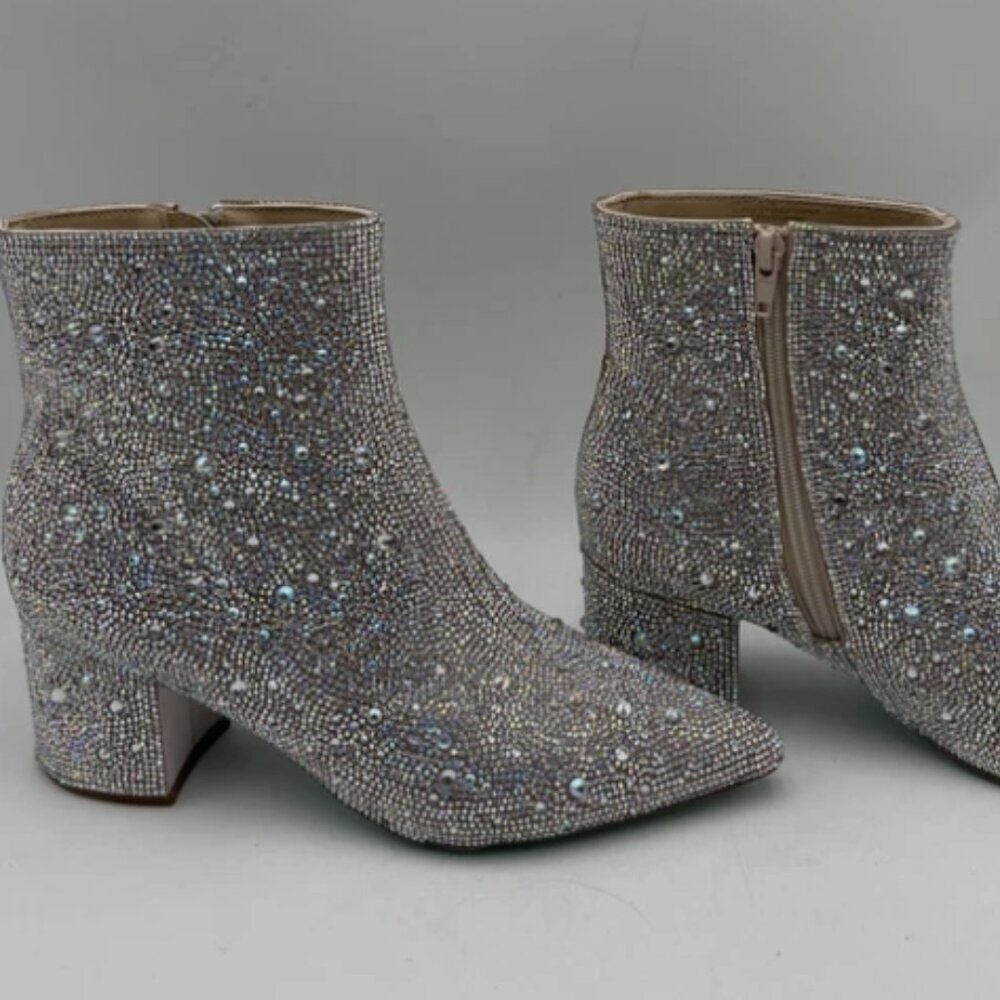 Betsey Johnson Rhinestone Booties